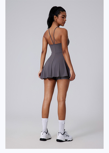 RUIQUWIN OEM Tennis <b>Skirt</b> Sports Fitness Golf Set Women Activewear Sportswear Yoga Dress Fitness Running Sundress - Product Image 2