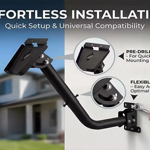 Soporte de Pared Ajustable para Starlink, Soporte Resistente a la Intemperie para Antena Starlink con Fácil Instalación y Alineación Óptima de la Señal - Product Image 1