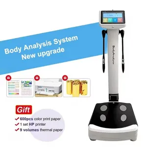 Professional 2-in-1 Body Composition Analyzer Gym-Suitable Body Fat and Skin Analyzer with Built-In Printer and Result Sheet