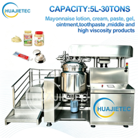 Ligne de production automatique de ketchup et de mayonnaise de type fixe HUAJIETEC, machine d'émulsification homogène sous vide pour crème et pommade capillaire