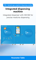 Distributeur intelligent Yunyin 24h/24 pour pharmacies, grande capacité, plateforme de distribution de médicaments réglable avec rails de levage, capacité de 300 à 600 unités
