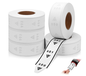 Custom Digit <strong>White</strong> Take-A-Number <strong>Tickets</strong> 2000 <strong>Tickets</strong>/Roll A00-E99 - Product Image 1