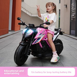 Nueva Motocicleta Eléctrica de Gran Tamaño para Niños de 3 a 10 Años, Coche de Juguete de Plástico Recargable con Motor <span class=keywords><strong>550</strong></span>, Diseño de Dos Ruedas - Product Image 2