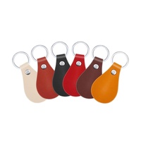 Porte-clés de voiture en acier inoxydable et cuir PU, personnalisable en gros, vierge, avec support de gravure laser pour logo, idéal pour cadeau DIY