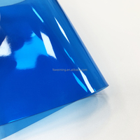Film transparent en PVC de couleur rose fluorescent personnalisé pour sacs