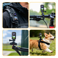 Cámara Deportiva T70 5K HD con Pantalla Táctil de 1.3'', Grabadora Magnética Antivibración para Ciclismo, Motociclismo y Vlogs