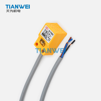 Capteur de proximité inductif carré TPC PROSENSOR JD-1705E1, distance de détection de 5 mm, NPN NO, 10-30 VDC, IP67, pour la détection d'objets métalliques