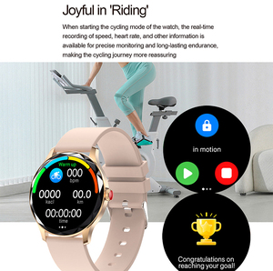 Montre connectée pour femmes FW45 1.32 pouces AMOLED BT5.0 NFC HC3605 AB5691G IP67 Moniteur de bien-être HRV O2 Wellness Wearfit Pro - Product Image 5