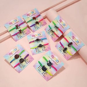 สร้อยข้อมือยางยืดเปลี่ยนสีตามอุณหภูมิ ลายม้าเต่า ชุดสร้อยข้อมือมิตรภาพสำหรับเด็กผู้หญิง - Product Image 6