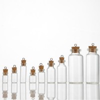 Ventes en gros de flacons en verre transparent de 4 ml à 30 ml avec compte-gouttes et bouchon en liège pour l'emballage d'huiles parfumées