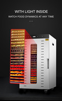 24 Trays Single Zone Commerciële Elektrische Voedsel Dehydrator Machine Droger Machine Voor Fruit
