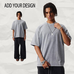 T-shirt en coton épais de haute qualité, coupe oversize, personnalisable, noir, pour homme – Meilleure vente - Product Image 1