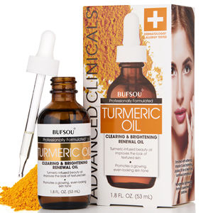 Private Label Turmeric Oil Face Whitening Brightening Kojic Acid Turmeric Face Serum Oil for <strong>Skin</strong> Lightening Anti Dark Spot - Product Image 1