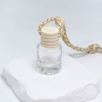 Flacon diffuseur de parfum pour voiture en verre vide de 5 ml, 8 ml, 10 ml avec bouchon à vis et opercule en liège, sérigraphié