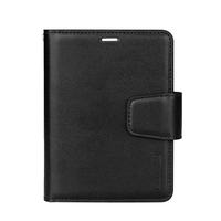 Dompet Lipat Kulit Minibook untuk iPhone Duo Fold, Penutup Ponsel Model Buku Kulit PU dengan Tempat Kartu, Dompet Multifungsi