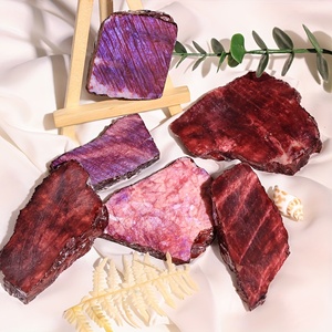 Venta al por mayor de losas de cristal de piedra lunar roja pulida de alta calidad, especímenes de cristal con destellos para sanación y decoración del hogar - Product Image 1