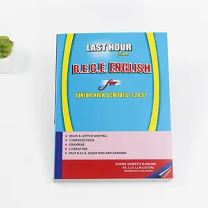 Özelleştirilmiş SoftcoverJunior lise İngilizce ders kitabı mükemmel ciltleme ofset kağıt kaliteli düşük fiyat
