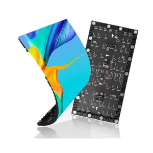 Indoor Soft Module Video 64 X 32 Flexible Module Full Color Customized Curved Programmable Flexible Led Display