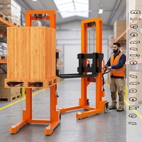 Gerbeur semi-électrique MIDE MIDE1.6, capacité de levage 1,6 tonne, hauteur de levage 3m, pneus pleins, déplaceur latéral électrique, pour entrepôt mobile