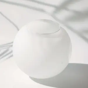 Vendita calda stile europeo opalino bianco vetro lampada di ricambio bagno singolo globo pendente paralume