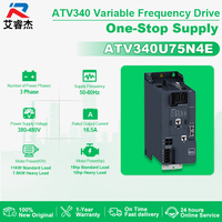 Convertisseur de fréquence variable 100% neuf d'origine ATV340U75N4E 7,5 kW triphasé 380-480 V, variateur de fréquence Altivar 340, variateur de vitesse AC haute performance