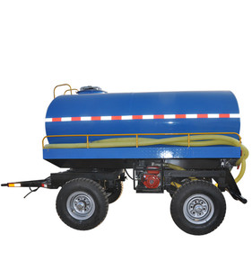 Remorque citerne à <span class=keywords><strong>double</strong></span> <span class=keywords><strong>essieu</strong></span> de 5 tonnes, remorque pulvérisateur d'eau pour tracteur - Product Image 2