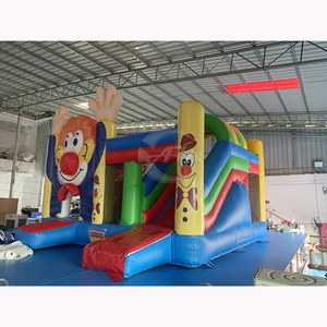 Bên cho thuê <span class=keywords><strong>Inflatable</strong></span> chú hề Trampoline lâu đài Bounce House trượt cho trẻ em - Product Image 4