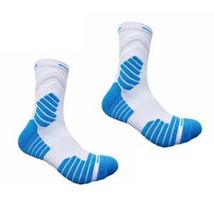 Baloncesto atlético y equipo de ciclismo Calcetines para correr Calcetines deportivos de trekking acolchados gruesos con logotipo en la parte inferior para la <span class=keywords><strong>temporada</strong></span> de primavera - Product Image 5