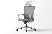 Chaise de bureau moderne en maille avec base papillon en aluminium, élévateur à gaz, chaise ergonomique pour ordinateur, vente en gros directe d'usine, MOQ 5