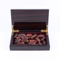 Boîte à dattes en bois avec cadre en bois et couvercle en acrylique, boîte à gâteaux, boîte à chocolat, Ramadan, KSA Riyad Season