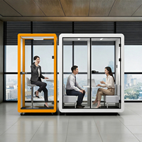 Module de bureau moderne insonorisé, préfabriqué et modulaire, mobilier de bureau à domicile, grande salle de réunion, petit espace de travail acoustique intérieur