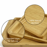 Assiette à dessert et plateau à collation en bois massif gravé, écologique, moderne et luxueux, pour servir des fruits secs lors de fêtes