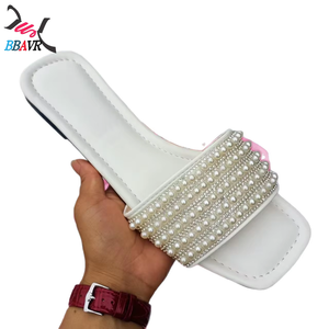 Sandales Femme 2026 Designer Embroidered Sandals Women <b>Slippers</b> Luxury Genuine Leather TPU Outsole Elegant <b>Summer</b> Fashion Flat - Product Image 2