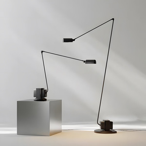 Ý Hiện Đại Tối Giản Có Thể Điều Chỉnh Đèn Sàn Cho Phòng Khách Nghiên Cứu Giữa Thế Kỷ Thiết Kế <span class=keywords><strong>LED</strong></span> Đu Cánh Tay Đọc Sách Ánh Sáng E27 Cơ Sở - Product Image 3