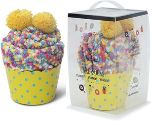 Torta fatto da te letto interno accogliente in <span class=keywords><strong>pile</strong></span> invernale soffice e soffice calze pelose donna ragazze donna con scatole regalo involucri per Cupcake - Product Image 5