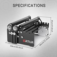 Module rotatif laser ORTUR YRR2.0 2023 pour gravure laser 360° sur l'axe Y, idéal pour l'objectif de gravure d'objets cylindriques et de canettes