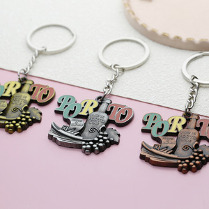 Porte-clés Souvenir de Porto, Portugal, en Métal Émaillé, <span class=keywords><strong>Vin</strong></span> de Porto & Bateau Rabelo, Cadeaux Touristiques Européens Personnalisés en Gros - Product Image 2