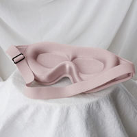 Memoria personalizada Sin presión de espuma Estéreo sin costuras Extraíble Sleeping Blackout 3D Sleep Eye Mask