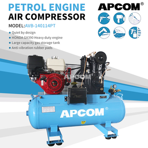 Compresseur d'air portable industriel à moteur essence APCOM GX160 GX200 GX390, pompe à air à essence pour travaux de construction et travaux en extérieur - Product Image 6
