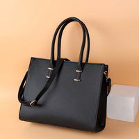 Sac pour ordinateur portable pour femmes, en cuir PU, imperméable, sacoche de bureau, grand sac à main, sac à bandoulière, automne-hiver