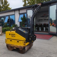 Compacteur routier d'occasion BOMAG BW75H à double tambour, fabriqué en Allemagne, pour la construction, compacteur d'asphalte compact et élégant à double tambour