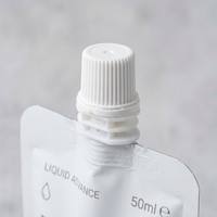Pochette à bec verseur personnalisée de 50 ml en plastique de qualité alimentaire pour miel, sauces, aliments pour bébés et jus
