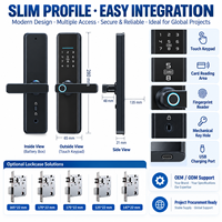 Kunci Pintu Pintar TUYA WIFI Elektronik Sidik Jari Buka Kunci Jarak Jauh Kartu Digital Kunci Digital Cerradura Intelligente Ttlock
