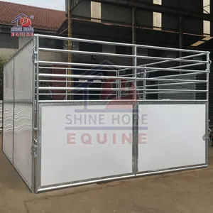 Prefab Temporary Stalls Portable Horse Stable With HDPE Panel