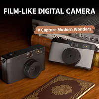 Cámara Digital Estilo Retro de 13MP sin Pantalla, Cámara Vintage para Niños y Principiantes, Fotografía Portátil, Diseño Compacto