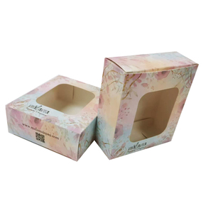 Bán buôn nóng bán giấy trắng Hộp Quà Tặng tự động bật lên hộp bánh với cửa sổ <span class=keywords><strong>2025</strong></span> thiết kế mới - Product Image 5