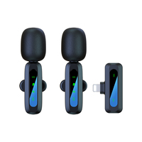 Microphone Lavalier Sans Fil Professionnel J3 - Utilisation en Conférence, en Extérieur, Enregistrement Téléphonique/Vidéo, Diffusion en Direct, Réduction du Bruit