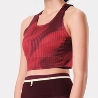 Débardeur de course sans manches pour femme, en toile imprimée, séchage rapide, respirant, anti-humidité, pour le fitness et la course, coupe classique