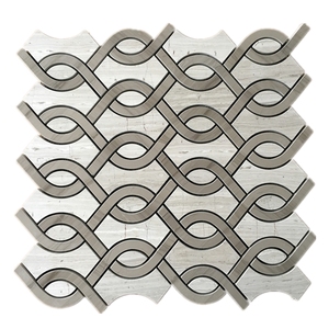 Hiện đại <span class=keywords><strong>Athens</strong></span> gỗ-thiết kế đánh bóng màu xám gạch đá cẩm thạch màu xám bằng tia nước ứng dụng trong nhà 1-năm bảo hành - Product Image 4