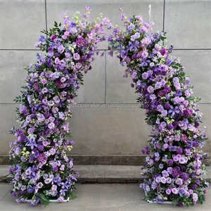 L-736 <span class=keywords><strong>Promise</strong></span> Künstlicher Hochzeitsblumenbogen Hintergrund-Arrangement Grüner Bogen für Hochzeitsdekoration - Product Image 5